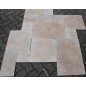 Classico Medium French Pattern Tumbled Tile Travertine