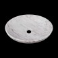 Persian White Honed Oval Basin Marble 2380