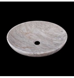 Persian White Honed Oval Basin Marble 2384