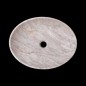 Persian White Honed Oval Basin Marble 2384
