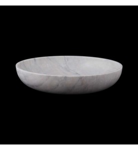 Persian White Honed Oval Basin Marble 2385