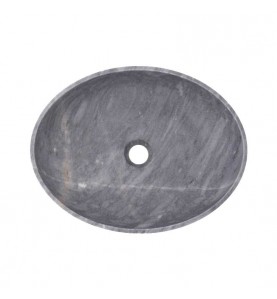 Crystal Grey Honed Oval Basin Marble 2405