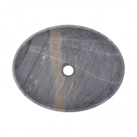 Crystal Grey Honed Oval Basin Marble 2408