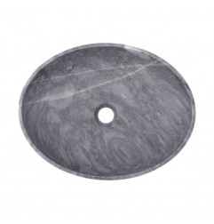 Crystal Grey Honed Oval Basin Marble 2409