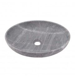 Crystal Grey Honed Oval Basin Marble 2410