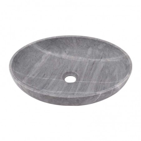 Crystal Grey Honed Oval Basin Marble 2410