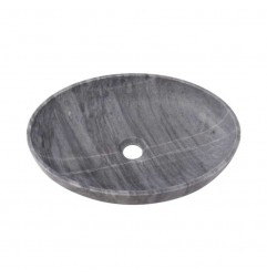 Crystal Grey Honed Oval Basin Marble 2412