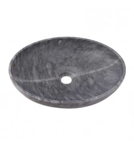 Crystal Grey Honed Oval Basin Marble 2413