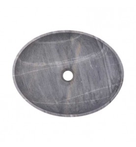 Crystal Grey Honed Oval Basin Marble 2414
