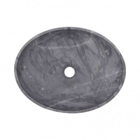 Crystal Grey Honed Oval Basin Marble 2415