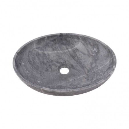 Crystal Grey Honed Oval Basin Marble 2415