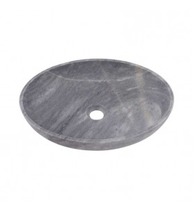 Crystal Grey Honed Oval Basin Marble 2416