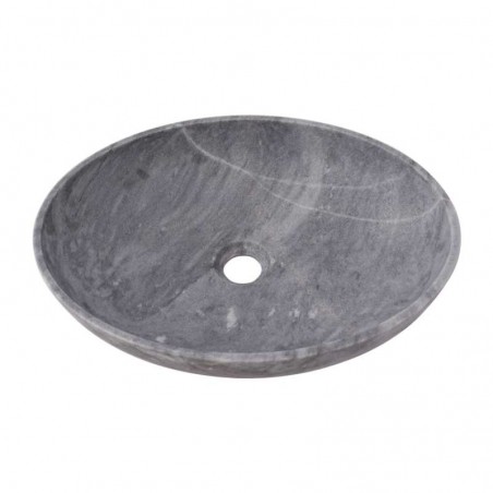 Crystal Grey Honed Oval Basin Marble 2446