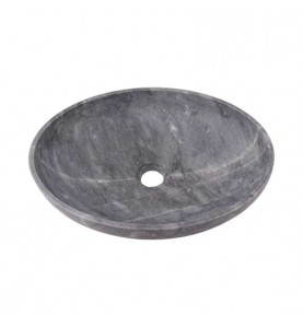 Crystal Grey Honed Oval Basin Marble 2447