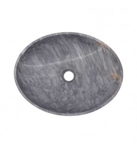 Crystal Grey Honed Oval Basin Marble 2448