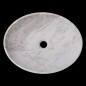 Persian White Honed Oval Basin Marble 2421