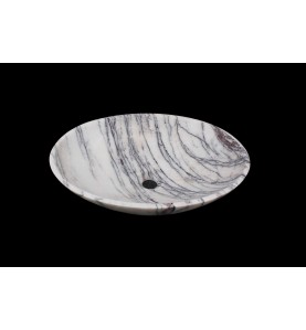 New York Honed Oval Marble Basin 1302