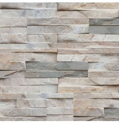 Lime Quartz Stacked Stone Tiles