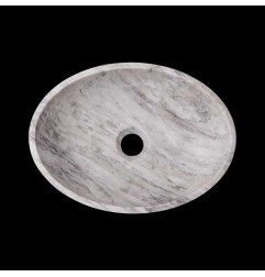 Persian White Honed Oval Basin Marble 2600