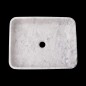 Persian White Honed Rectangle Basin Marble 2368