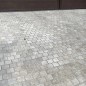 Silver Tumbled Brick Pattern Cobblestone Travertine