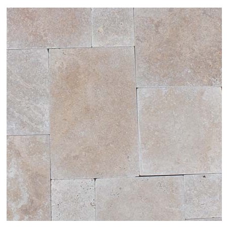 Classico Medium French Pattern Tumbled Paver Travertine 30mm