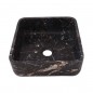 Black & Gold Honed Square Basin Marble 2376