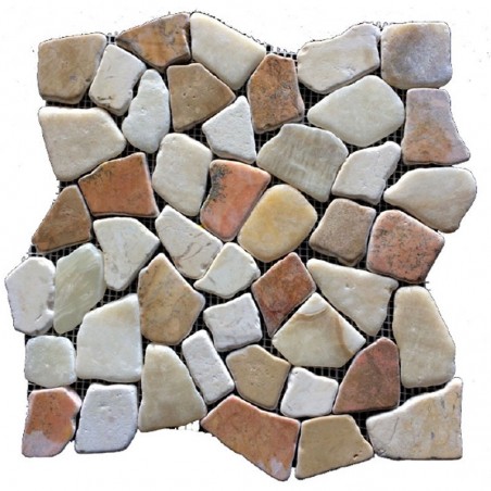 Megamix Random Honed Marble Mosaic