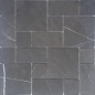 Pietra Grey Mini French Pattern Honed Limestone Mosaic Tiles