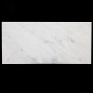 Italian Carrara Honed Rectangle Table Top Pencil Round Marble