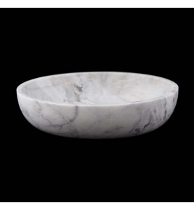 Persian White Honed Oval Basin Marble 2606