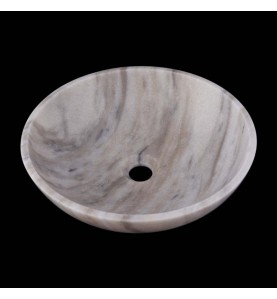 Calacatta Orient Honed Round Basin Marble 2773