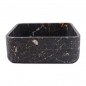 Black & Gold Honed Square Basin Marble 2401