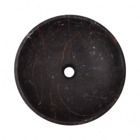 Black & Gold Polished Round Basin Marble 2547