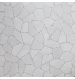 Bits & Pieces Steel Grain Facet Lev/Ret Italian Porcelain Tile 600x600