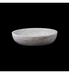 Persian White Honed Oval Basin Marble 2819
