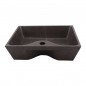 Pietra Grey Honed Rectangle Basin with Tap Hole Limestone 1697