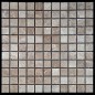 Emperador Light Honed Marble Mosaic Tiles 25x25