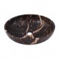 Black & Gold Honed Oval Basin Marble 2685