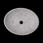 Persian White Honed Oval Basin Marble 2967