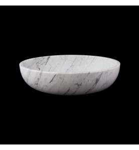 Persian White Honed Oval Basin Marble 2742