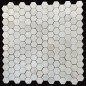 Beige Hexagonal Tumbled Marble Mosaic