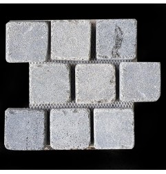Bluestone Tumbled & Natural Edges Brick Pattern Sheeted Cobblestone