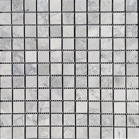 Super White Dolomite Honed Marble Mosaic Tiles 25x25