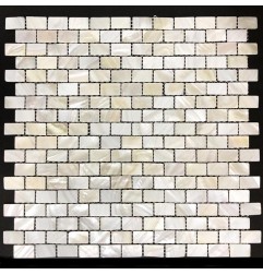White Brickbone Mother Of Pearl Mosaic