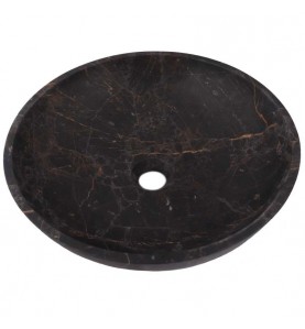 Black & Gold Honed Round Basin Marble 2905