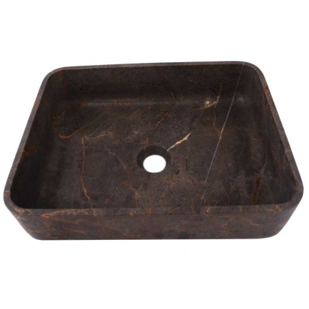 Grey & Gold Honed Rectangle Basin Marble 2940