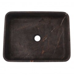 Grey & Gold Honed Rectangle Basin Marble 2941
