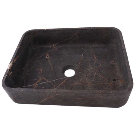 Grey & Gold Honed Rectangle Basin Marble 3046