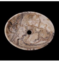 White Tiger Onyx Honed Oval Basin 3217